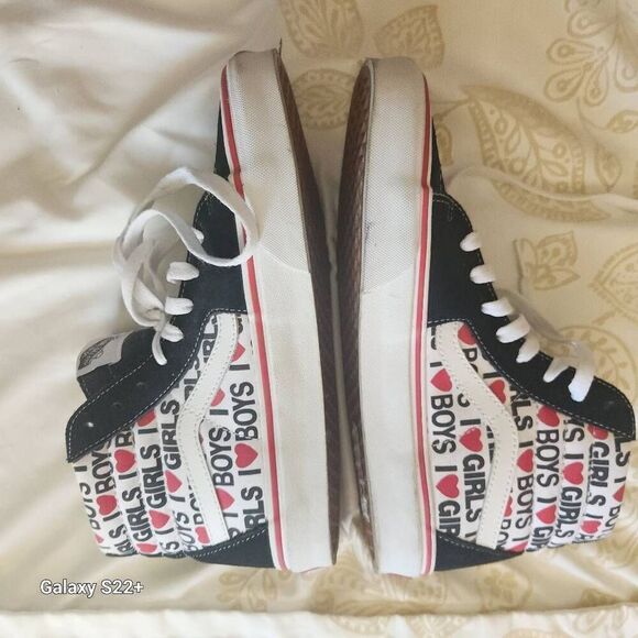 Vans skateboard Off The Wall "Love Boys and Girls" high top sneakers - Picture 7 of 7